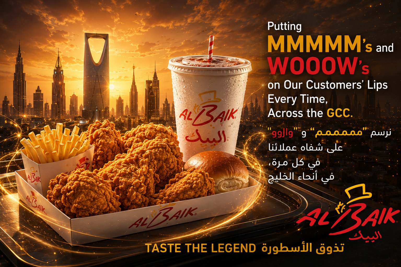 AL BAIK â€” Taste the Legend campaign artwork