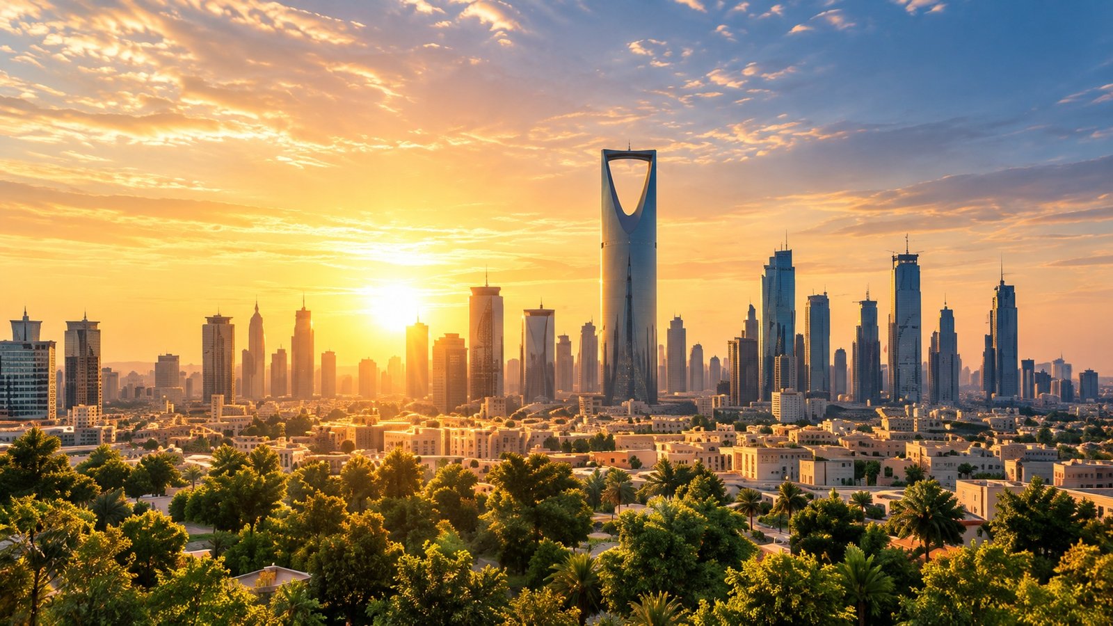 Almarai — Riyadh sunrise — clean film frame