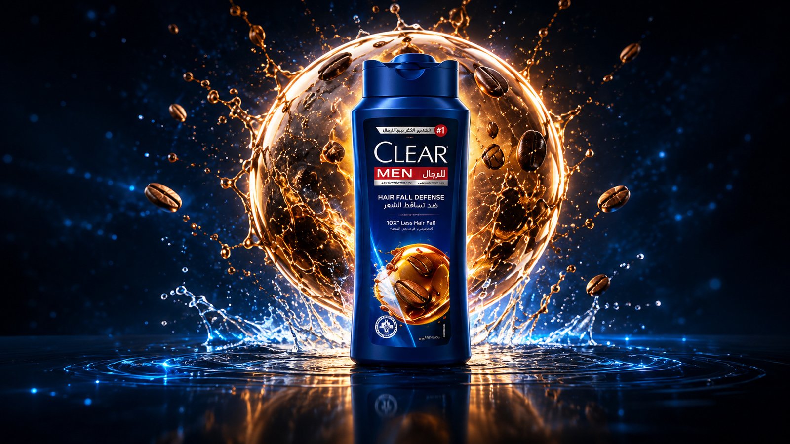 Clear Men product composition, light and water study