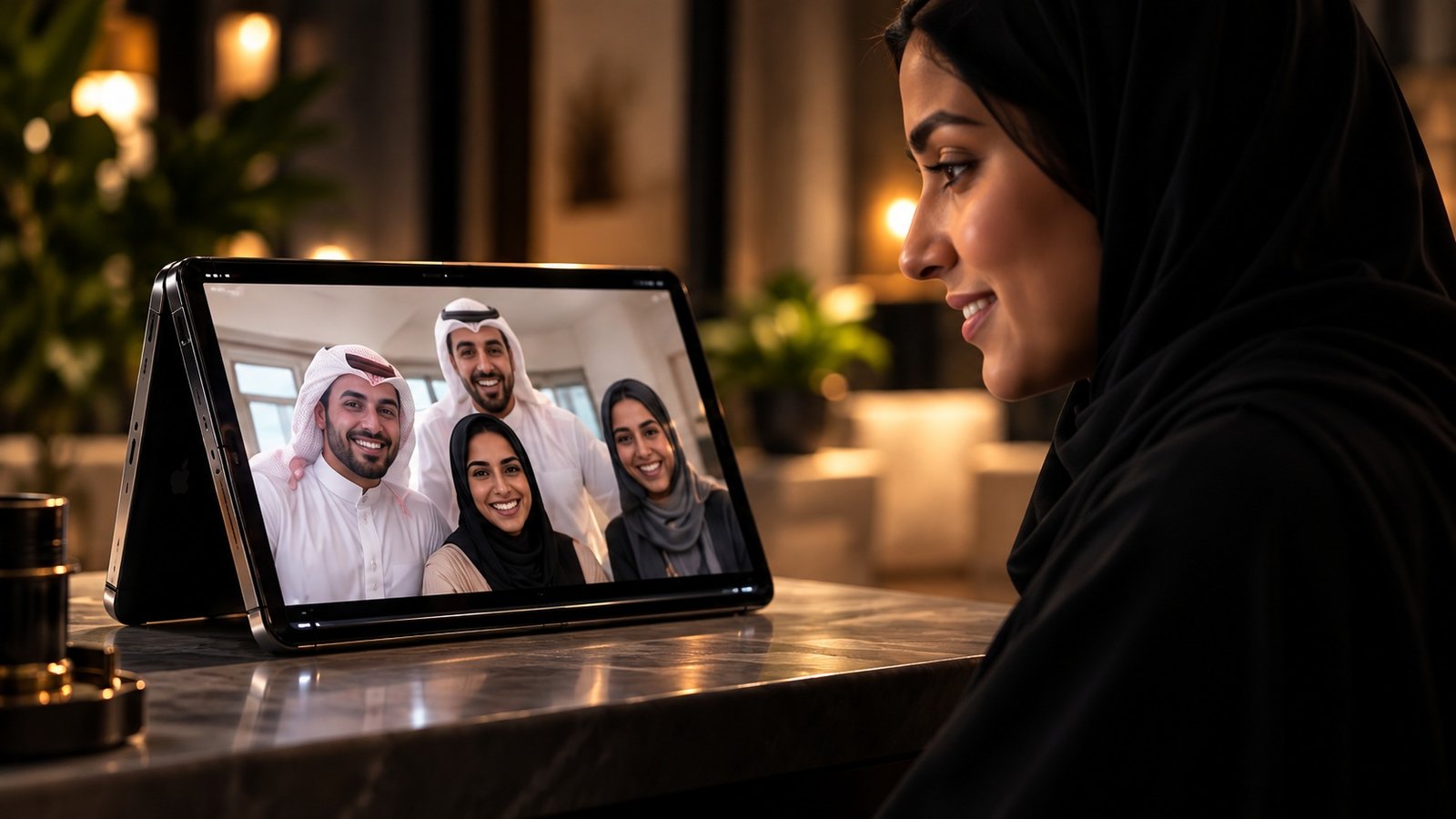 Connection across the screen