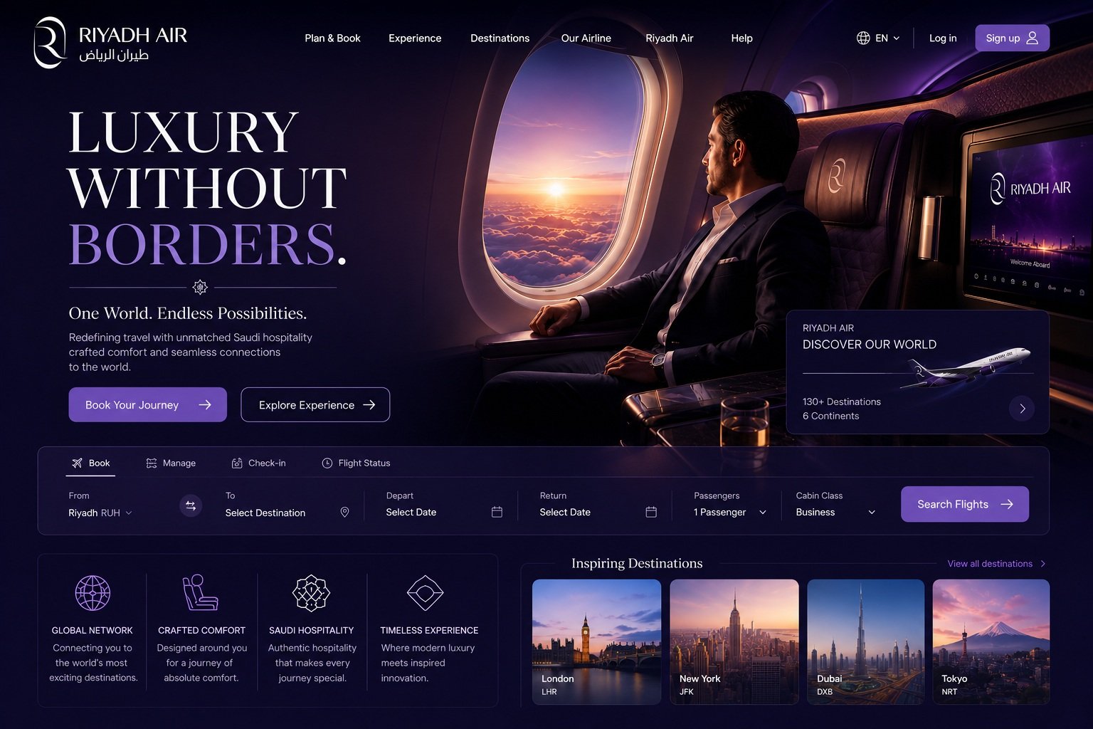 Landing page concept