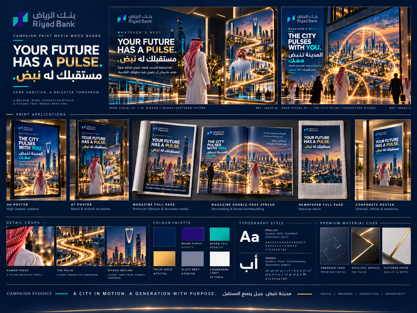 Riyad Bank print campaign system