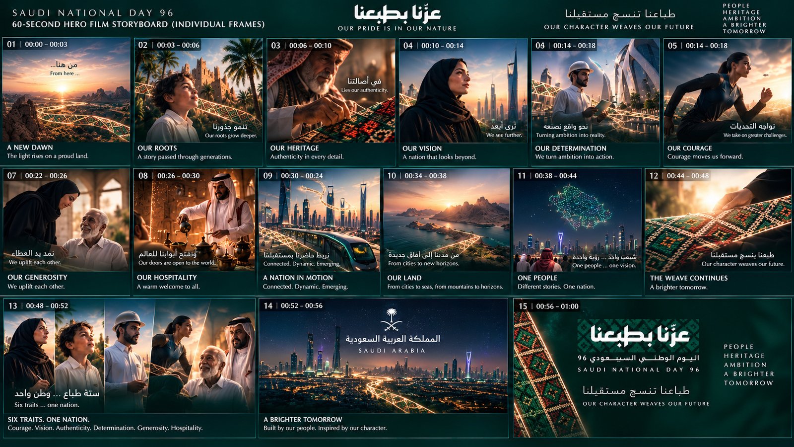 Complete storyboard overview