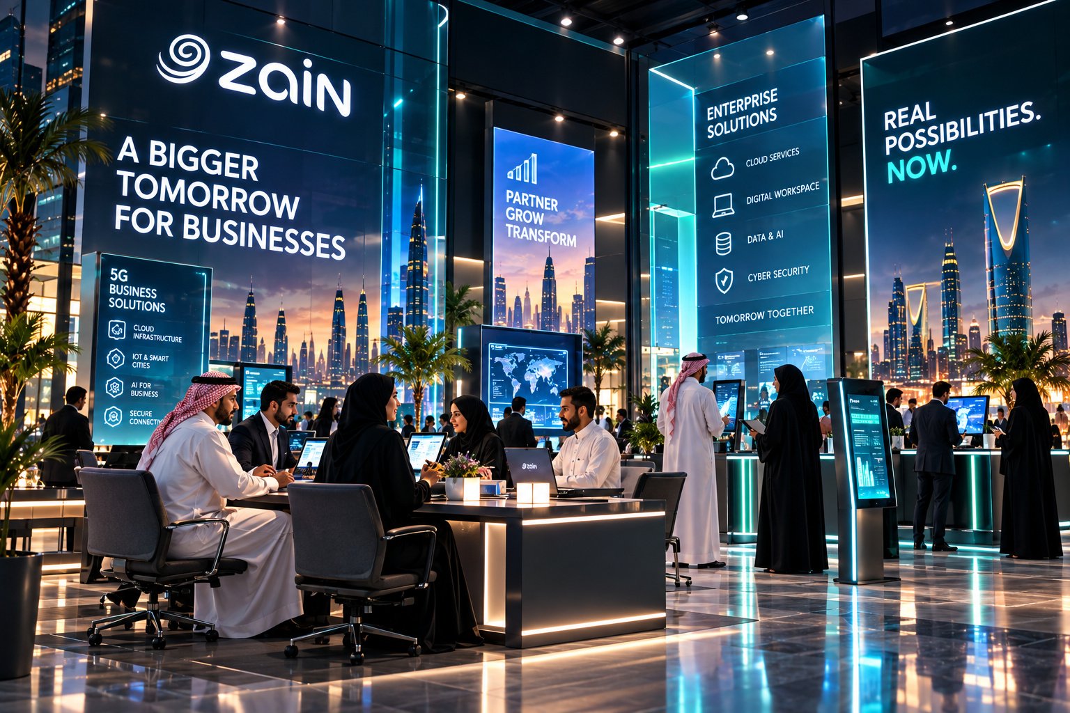 Zain 5G — Business connectivity zone