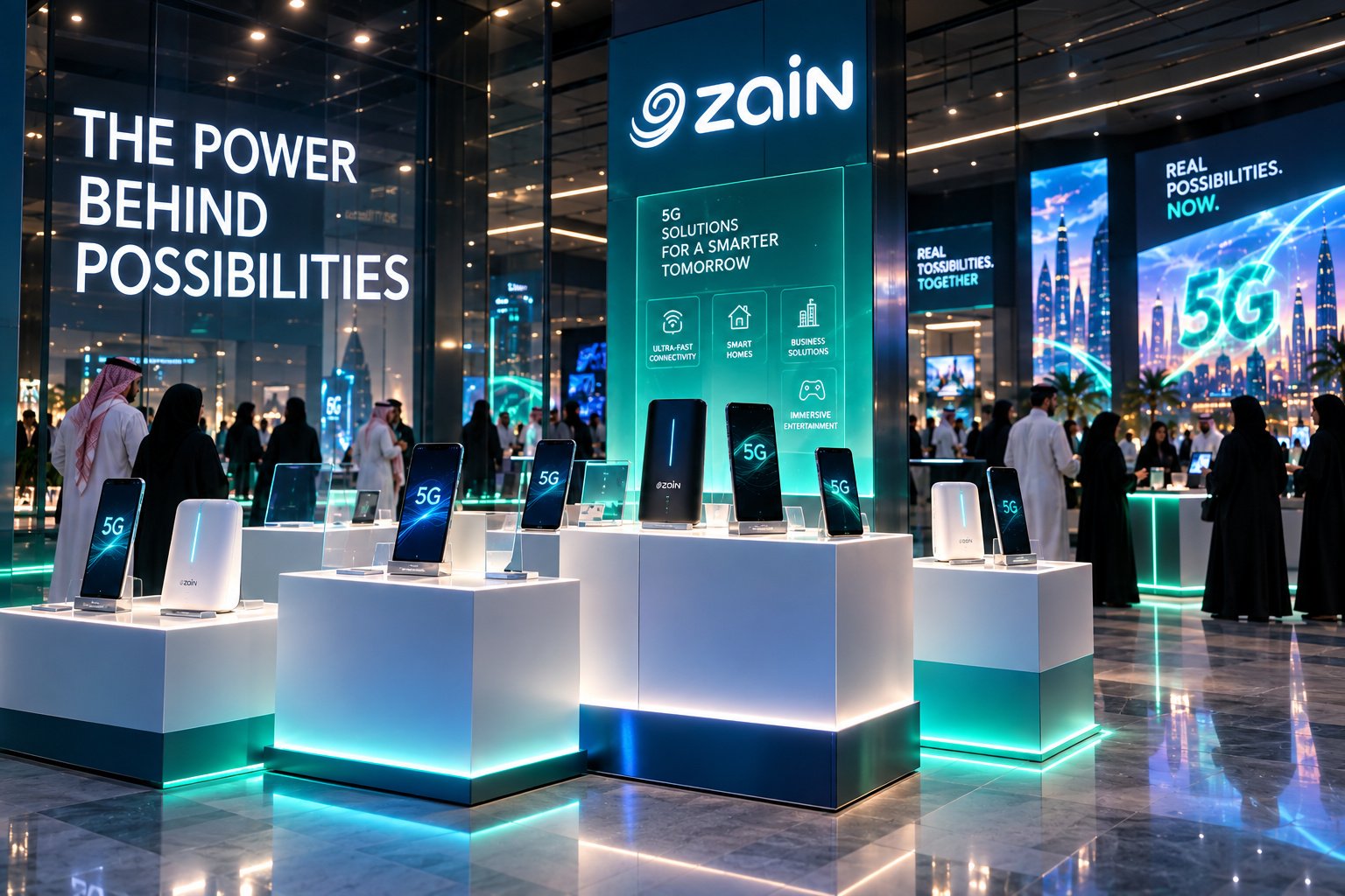 Zain 5G — Device demonstration zone
