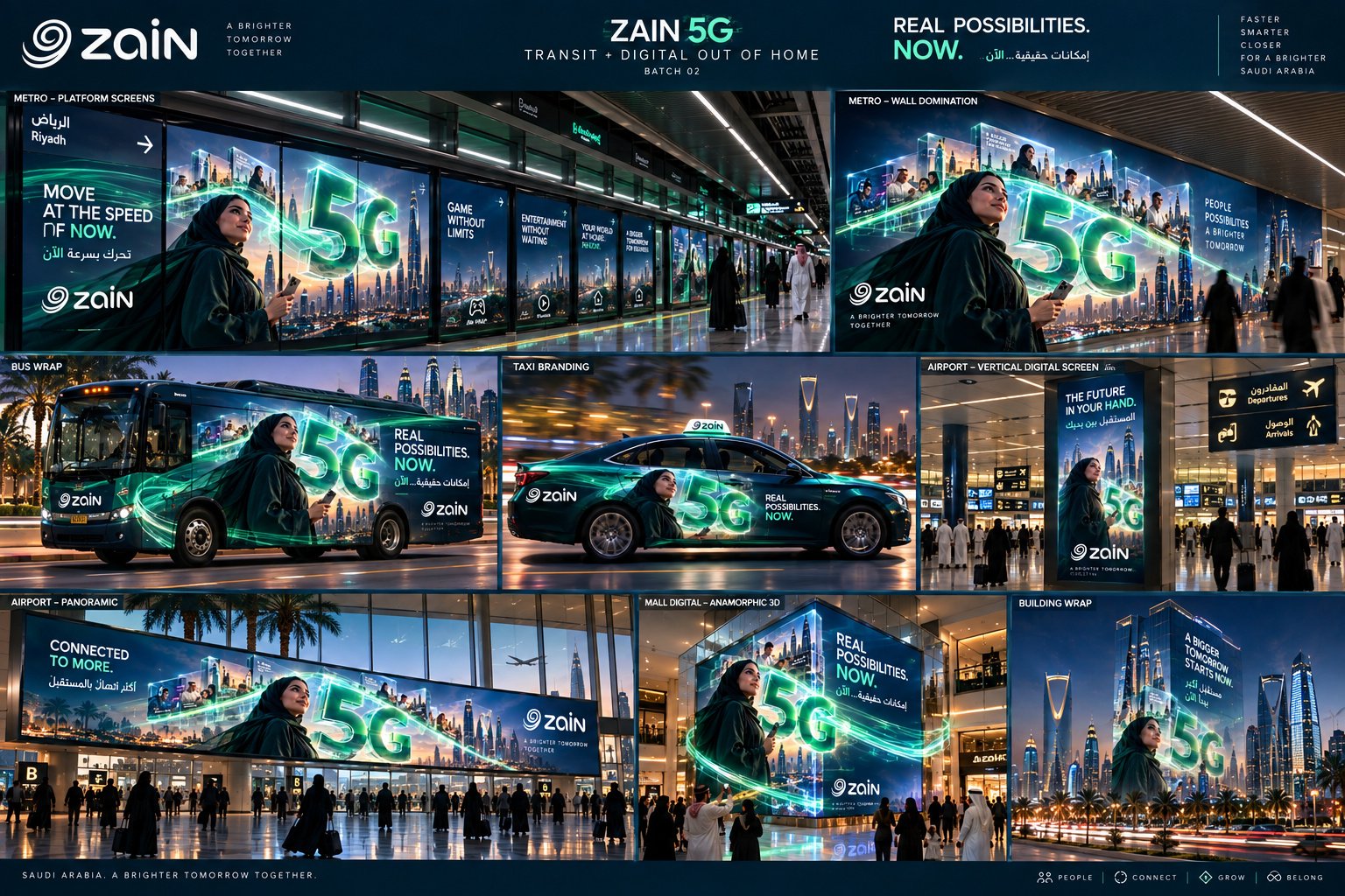 Zain 5G — Transit campaign overview